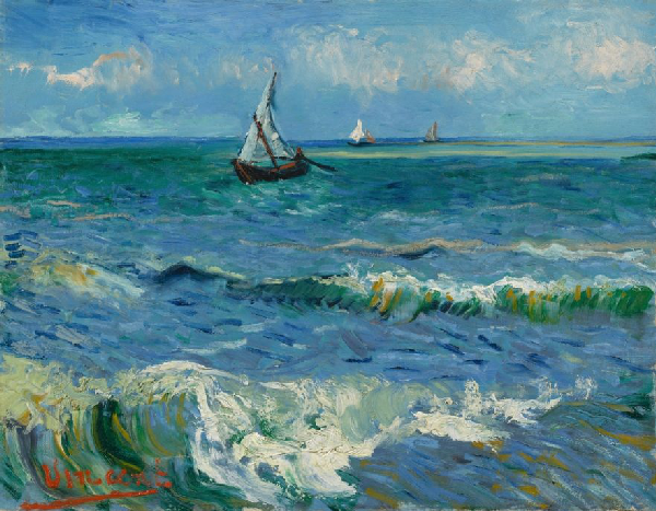 Vincent van Gogh, Seascape near Les Saintes-Maries-de-la-Mer, 1888