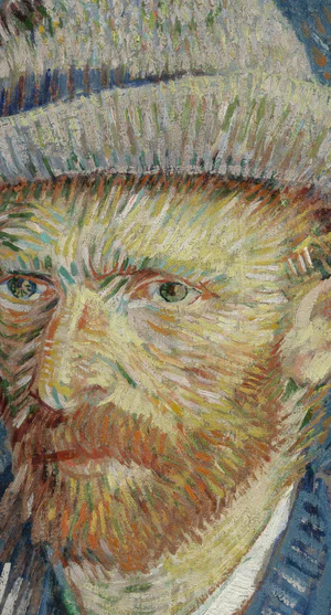 Vincent van Gogh, Zelfportret met grijze vilthoed, 1887, Van Gogh Museum Amsterdam (Vincent van Gogh Stichting)