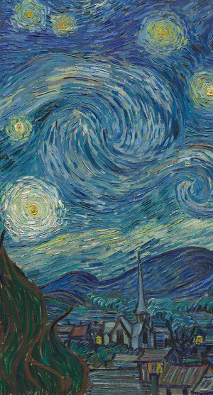 Vincent van Gogh, Sterrennacht, 1889. Collectie: Museum of Modern Art, New York.